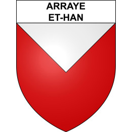 Arraye-et-Han 54 ville sticker blason écusson autocollant adhésif
