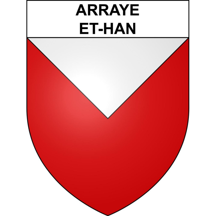 Arraye-et-Han 54 ville sticker blason écusson autocollant adhésif
