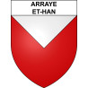 Stickers coat of arms Arraye-et-Han adhesive sticker