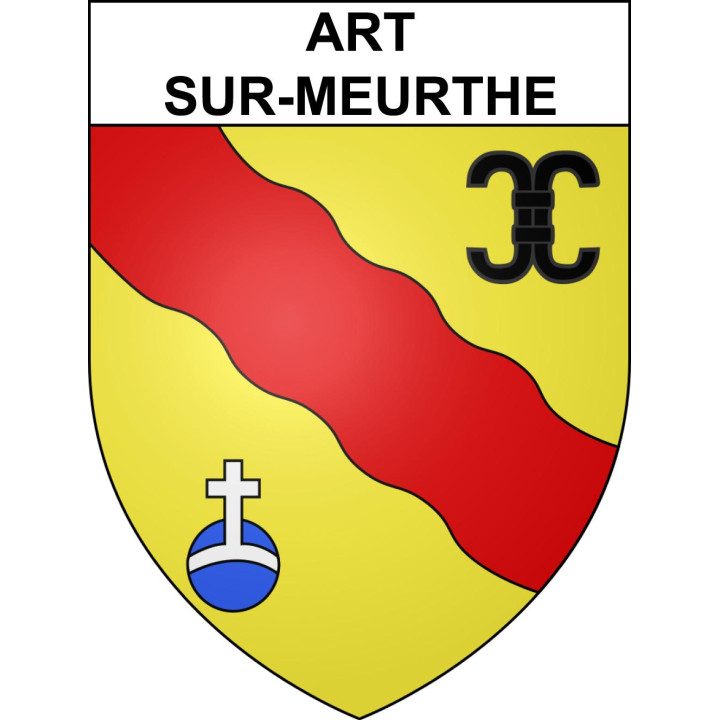 Art-sur-Meurthe 54 ville sticker blason écusson autocollant adhésif