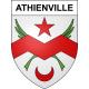Athienville Sticker wappen, gelsenkirchen, augsburg, klebender aufkleber