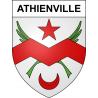 Athienville 54 ville sticker blason écusson autocollant adhésif