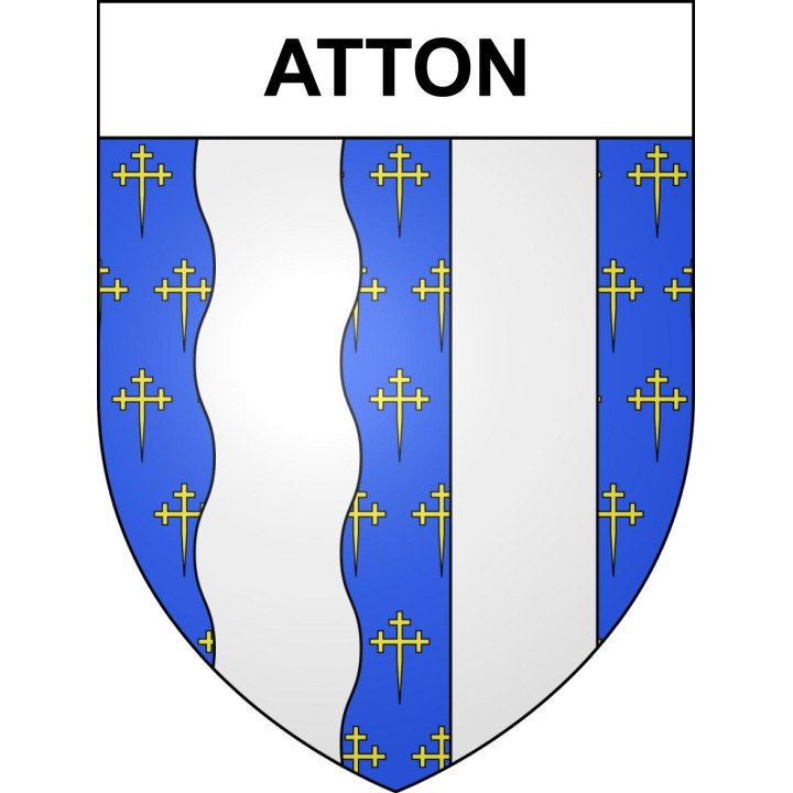 Atton 54 ville sticker blason écusson autocollant adhésif