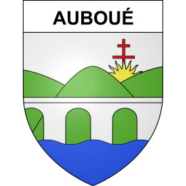 Stickers coat of arms Auboué adhesive sticker