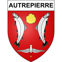 Autrepierre 54 ville sticker blason écusson autocollant adhésif