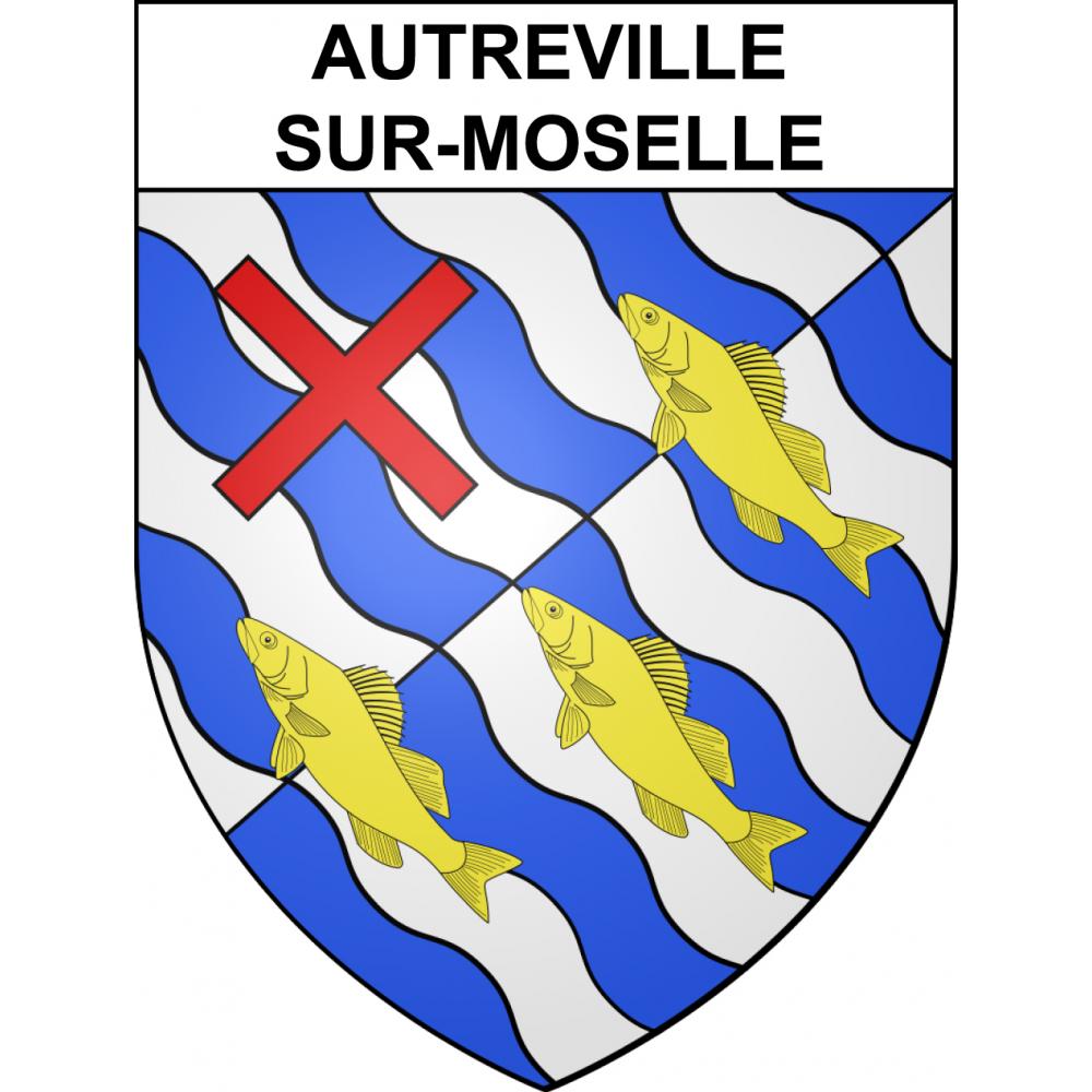 Autreville-sur-Moselle Sticker wappen, gelsenkirchen, augsburg, klebender aufkleber