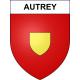 Pegatinas escudo de armas de Autrey adhesivo de la etiqueta engomada