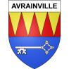 Pegatinas escudo de armas de Avrainville adhesivo de la etiqueta engomada