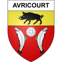 Avricourt 54 ville sticker blason écusson autocollant adhésif