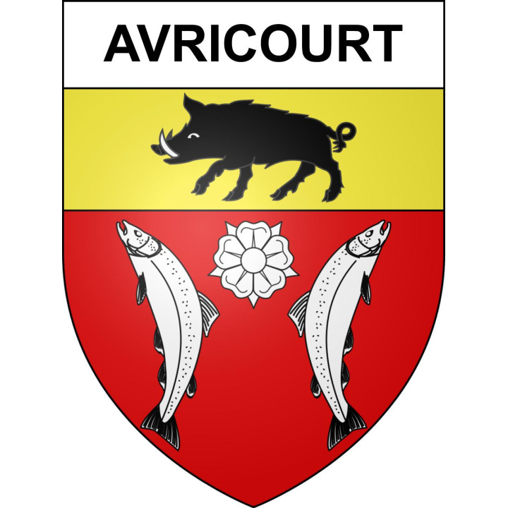 Stickers coat of arms Avricourt adhesive sticker