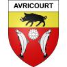 Avricourt Sticker wappen, gelsenkirchen, augsburg, klebender aufkleber