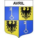 Avril 54 ville sticker blason écusson autocollant adhésif