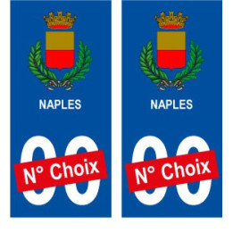 Naples ville sticker numéro au choix autocollant blason Italie city