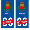 Naples ville sticker numéro au choix autocollant blason Italie city