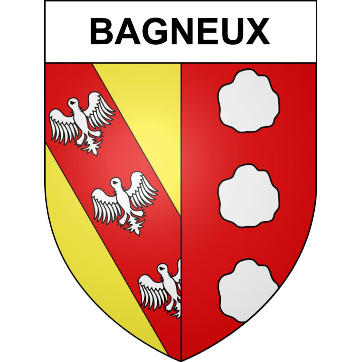 Bagneux 54 ville sticker blason écusson autocollant adhésif