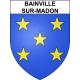 Bainville-sur-Madon 54 ville sticker blason écusson autocollant adhésif