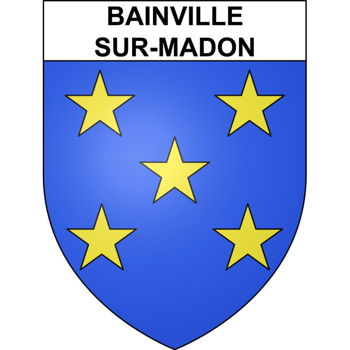 Bainville-sur-Madon Sticker wappen, gelsenkirchen, augsburg, klebender aufkleber