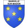 Bainville-sur-Madon 54 ville sticker blason écusson autocollant adhésif