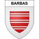Barbas 54 ville sticker blason écusson autocollant adhésif