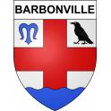 Barbonville 54 ville sticker blason écusson autocollant adhésif