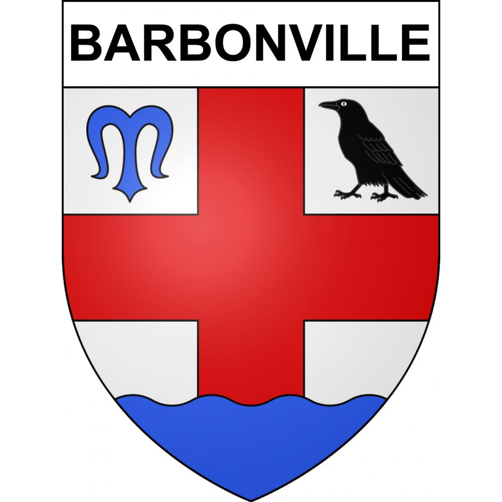 Barbonville 54 ville sticker blason écusson autocollant adhésif