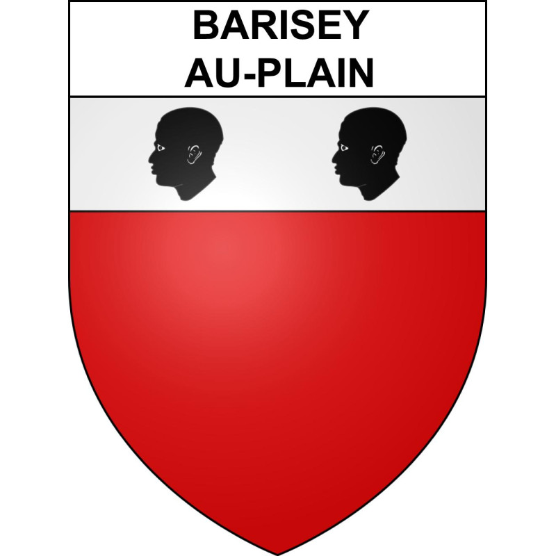 Pegatinas escudo de armas de Barisey-au-Plain adhesivo de la etiqueta engomada