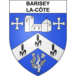 Pegatinas escudo de armas de Barisey-la-Côte adhesivo de la etiqueta engomada