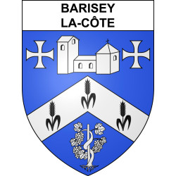 Pegatinas escudo de armas de Barisey-la-Côte adhesivo de la etiqueta engomada