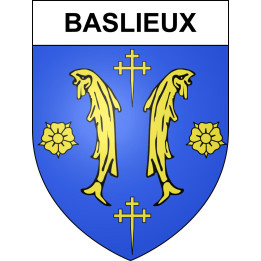 Stickers coat of arms Baslieux adhesive sticker
