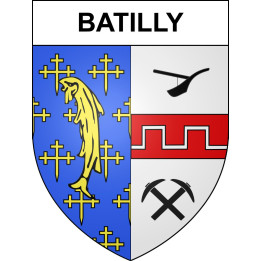 Batilly 54 ville sticker blason écusson autocollant adhésif