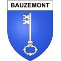 Bauzemont 54 ville sticker blason écusson autocollant adhésif
