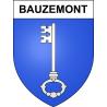 Bauzemont 54 ville sticker blason écusson autocollant adhésif