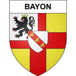 Pegatinas escudo de armas de Bayon adhesivo de la etiqueta engomada