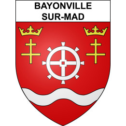 Bayonville-sur-Mad 54 ville sticker blason écusson autocollant adhésif
