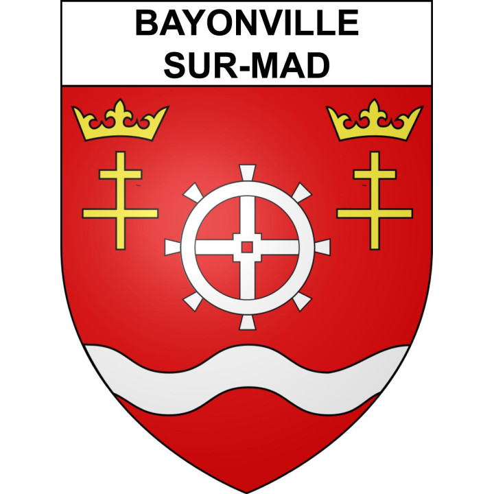 Stickers coat of arms Bayonville-sur-Mad adhesive sticker