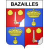 Adesivi stemma Bazailles adesivo