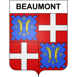Stickers coat of arms Beaumont adhesive sticker