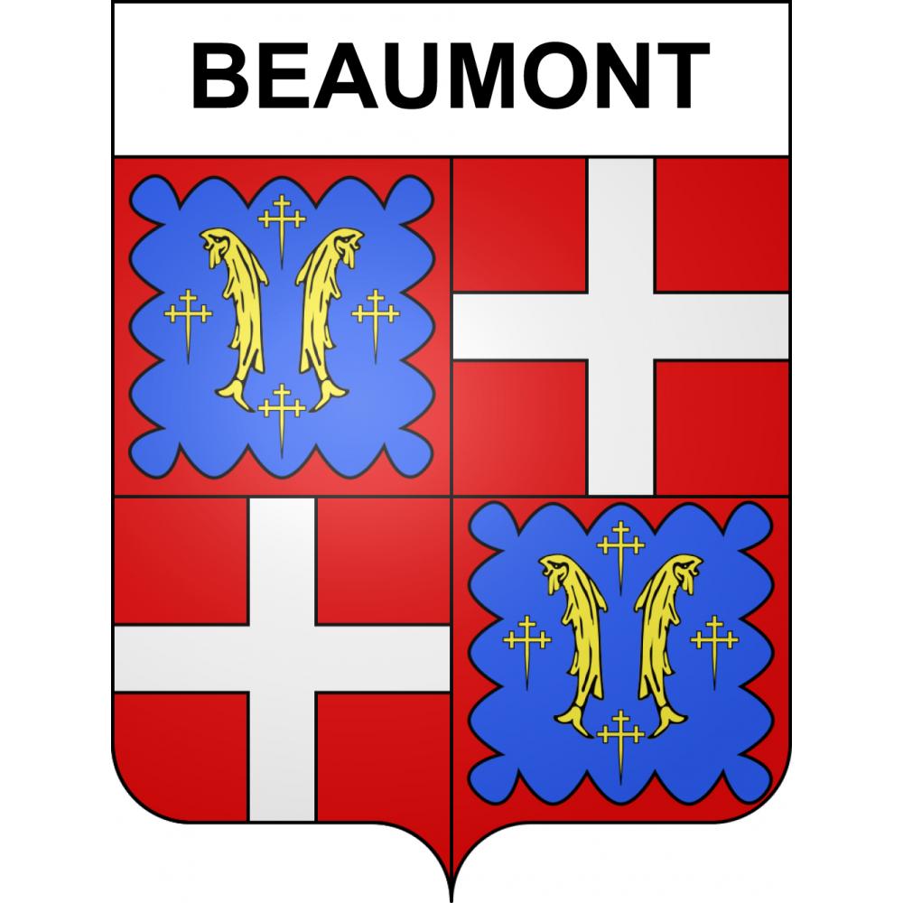 Stickers coat of arms Beaumont adhesive sticker