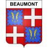 Stickers coat of arms Beaumont adhesive sticker