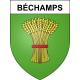 Béchamps 54 ville sticker blason écusson autocollant adhésif