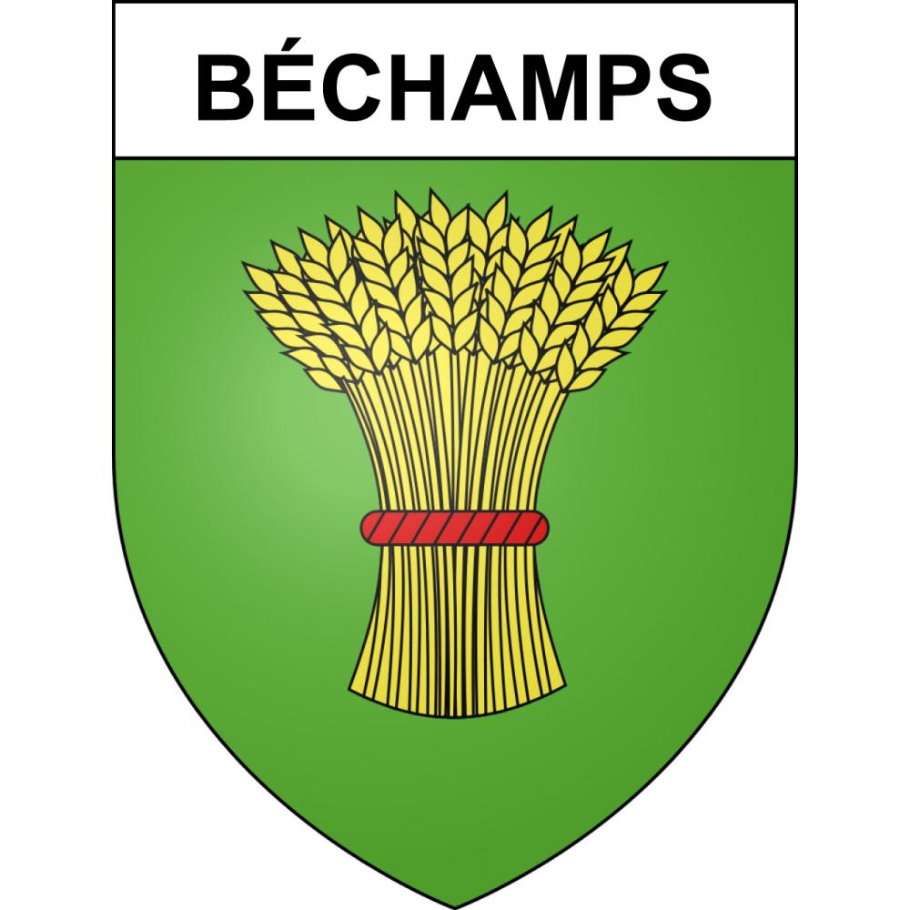 Stickers coat of arms Béchamps adhesive sticker