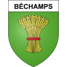 Stickers coat of arms Béchamps adhesive sticker