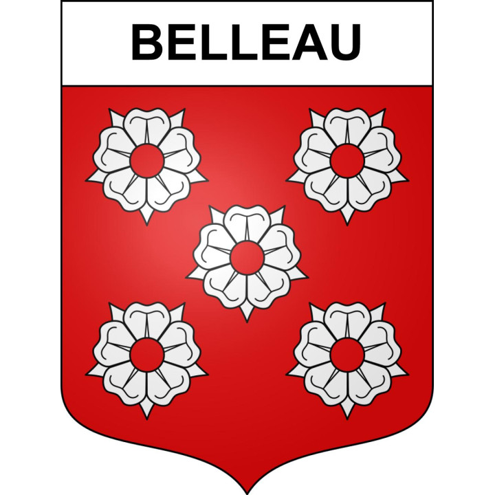 Stickers coat of arms Belleau adhesive sticker