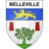 Pegatinas escudo de armas de Belleville adhesivo de la etiqueta engomada