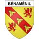Pegatinas escudo de armas de Bénaménil adhesivo de la etiqueta engomada