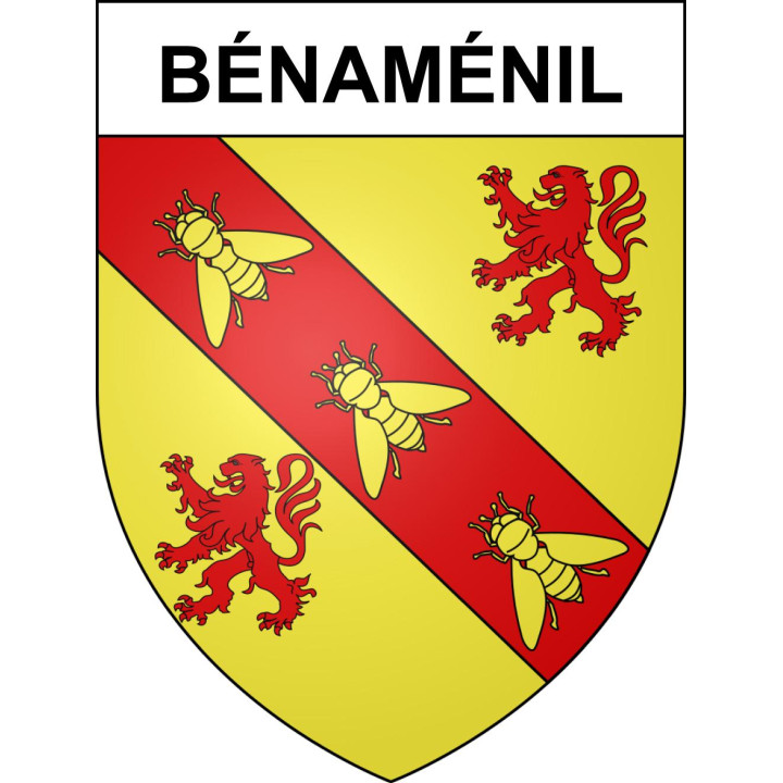 Bénaménil 54 ville sticker blason écusson autocollant adhésif