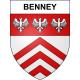 Pegatinas escudo de armas de Benney adhesivo de la etiqueta engomada