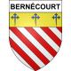 Pegatinas escudo de armas de Bernécourt adhesivo de la etiqueta engomada