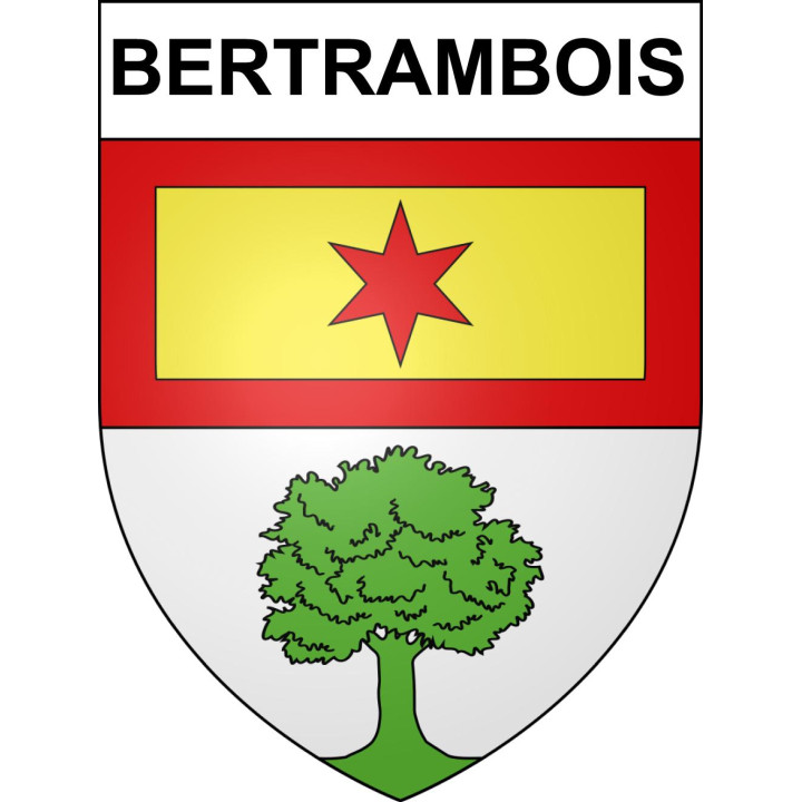 Bertrambois 54 ville sticker blason écusson autocollant adhésif