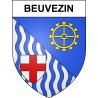 Beuvezin Sticker wappen, gelsenkirchen, augsburg, klebender aufkleber